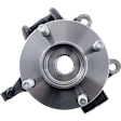 4-Piece Kit Front, Driver and Passenger Side Steering Knuckle, Without Backing Plate, With Bearing, Without Dust Shield, Includes (2) Knuckle and (2) Tie Rod End