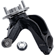 4-Piece Kit Front, Driver and Passenger Side Steering Knuckle, Without Backing Plate, With Bearing, Without Dust Shield, Includes (2) Knuckle and (2) Tie Rod End