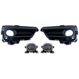 4-Piece Kit, LED Fog Light, With bulb(s), Includes (2) Fog Light and (2) Fog Light Trim