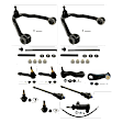 KIT-081324-C68 13-Piece Kit Idler Arm - Direct Fit, 13-Piece Kit, Includes (1) Idler Arm, (1) Idler Arm Bracket, (2) Control Arm, (1) Pitman Arm, (2) Ball Joint, (4) Tie Rod End and (2) Sway Bar Link