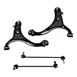 4-Piece Kit Control Arm Includes (2) Control Arm and (2) Sway Bar Link