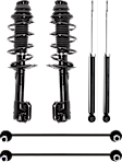 6-Piece Kit Suspension Kit, Includes (4) Shock Absorber and Strut Assembly and (2) Sway Bar Link