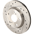 2018 Toyota RAV4 - 8-Piece Kit Front and Rear Brake Disc and Pad Kit, Cross-drilled and Slotted, 5 Lugs, 2.5L 4Cyl,  Includes (4) Brake Disc and (2) Brake Pad Set