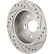 2018 Toyota RAV4 - 8-Piece Kit Front and Rear Brake Disc and Pad Kit, Cross-drilled and Slotted, 5 Lugs, 2.5L 4Cyl,  Includes (4) Brake Disc and (2) Brake Pad Set