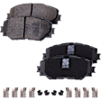 2018 Toyota RAV4 - 8-Piece Kit Front and Rear Brake Disc and Pad Kit, Cross-drilled and Slotted, 5 Lugs, 2.5L 4Cyl,  Includes (4) Brake Disc and (2) Brake Pad Set