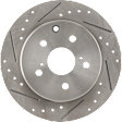 2018 Toyota RAV4 - 8-Piece Kit Front and Rear Brake Disc and Pad Kit, Cross-drilled and Slotted, 5 Lugs, 2.5L 4Cyl,  Includes (4) Brake Disc and (2) Brake Pad Set
