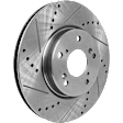 2017 Honda Accord - 8-Piece Kit Front and Rear Brake Disc and Pad Kit, Cross-drilled and Slotted, 5 Lugs, 3.5L 6Cyl,  Includes (4) Brake Disc and (2) Brake Pad Set
