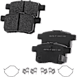 2017 Honda Accord - 8-Piece Kit Front and Rear Brake Disc and Pad Kit, Cross-drilled and Slotted, 5 Lugs, 3.5L 6Cyl,  Includes (4) Brake Disc and (2) Brake Pad Set