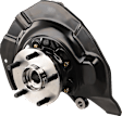 4-Piece Kit Front, Driver and Passenger Side Steering Knuckle, With Bearing, With Dust Shield, Includes (2) Control Arm and (2) Knuckle