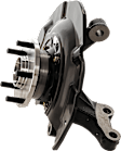 4-Piece Kit Front, Driver and Passenger Side Steering Knuckle, With Bearing, With Dust Shield, Includes (2) Control Arm and (2) Knuckle