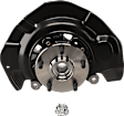 4-Piece Kit Front, Driver and Passenger Side Steering Knuckle, With Bearing, With Dust Shield, Includes (2) Control Arm and (2) Knuckle