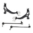 4-Piece Kit Control Arm Includes (2) Control Arm and (2) Sway Bar Link