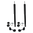 4-Piece Kit Rear, Driver and Passenger Side Shock, Includes (2) Sway Bar Link and (2) Shock Absorber and Strut Assembly