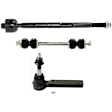 5-Piece Kit Tie Rod End, Includes (1) Sway Bar Link and (4) Tie Rod End