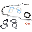 3-Piece Kit Oil Pump, includes (1) Oil Pump, (1) Timing Chain Kit, and (1) Timing Cover Gasket