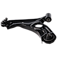 4-Piece Kit Front, Driver and Passenger Side, Lower, Outer Control Arms, Includes (2) Control Arm and (2) Tie Rod End