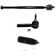 3-Piece Kit Front, Driver and Passenger Side, Inner and Outer Tie Rod End Includes (1) Steering Rack Boot and (2) Tie Rod End