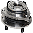2003 Chevrolet S10 - 6-Piece Kit Front, Driver and Passenger Side Wheel Hub, 4-Wheel ABS, 4WD, 5 Lugs, With Bearing, With Sensor,  Includes (2) Brake Disc, (1) Brake Pad Set and (2) Wheel Hub