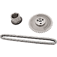 3-Piece Kit Oil Pump, Includes (1) Oil Pump, (1) Timing Cover Gasket and (1) Timing Chain Kit