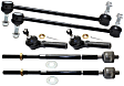 6-Piece Kit Front Suspension Kit, Includes (4) Tie Rod End and (2) Sway Bar Link