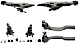 6-Piece Kit Front, Driver and Passenger Side, Lower Control Arm Kit, Includes (2) Ball Joint, (2) Control Arm, and (2) Tie Rod End