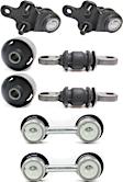 6-Piece Kit Front, Driver and Passenger Side Suspension Kit, Includes (2) Ball Joint, (2) Control Arm Bushing, and (2) Sway Bar Link