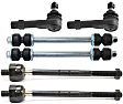 6-Piece Kit Front, Driver and Passenger Side Suspension Kit, Includes (2) Sway Bar Link and (4) Tie Rod End