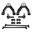 7-Piece Kit Suspension Kit, Includes (2) Control Arm, (2) Tie Rod End, (1) Center Link and (2) Sway Bar Link
