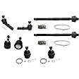 8-Piece Kit Front, Driver and Passenger Side Suspension Kit, Includes (4) Ball Joint and (4) Tie Rod End