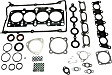 2-Piece Kit Engine Gasket Set, Overhaul, Turbocharged, DOHC, 20 Valves, Includes (1) Cylinder Head Gasket, (1) Lower Engine Gasket Set