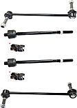 4-Piece Kit Front, Driver and Passenger Side Suspension Kit, Includes (2) Tie Rod End and (2) Sway Bar Link