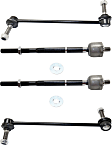 2012 Lincoln MKS - 4-Piece Kit Front, Driver and Passenger Side Suspension Kit,  Includes (2) Sway Bar Link and (2) Tie Rod End