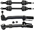 4-Piece Kit Front, Driver and Passenger Side Suspension Kit, Includes (2) Tie Rod End and (2) Sway Bar Link