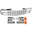1992 Chevrolet C1500 - 9-Piece Kit Grille, Chrome, For Models With Composite Headlights, Extended Cab Pickup,  Includes (1) Grille, (2) Headlight, (2) Reflector, (2) Side Marker, and (2) Turn Signal Light