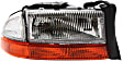 2002 Dodge Dakota - 4-Piece Kit Driver and Passenger Side Halogen Headlight, With bulb(s), OE Replacement,  Includes (2) Headlight and (2) Tail Light
