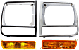 4-Piece Kit Driver and Passenger Side Headlight Door, Includes (2) Headlight Door and (2) Turn Signal Light