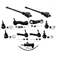 KIT-082224-C02 11-Piece Kit Idler Arm - Direct Fit, 11-Piece Kit, Includes (1) Idler Arm, (1) Idler Arm Bracket, (1) Pitman Arm, (4) Ball Joint and (4) Tie Rod End