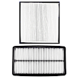 KIT-082224-C343 2-Piece Kit Cabin Air Filter, Includes (1) Cabin Air Filter and (1) Air Filter