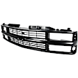1997 Chevrolet C3500 - 9-Piece Kit Grille, Painted Black, For Models With Composite Headlamps,  Includes (1) Grille Assembly, (2) Headlight, (1) Reflector, (2) Side Marker, and (2) Turn Signal Light