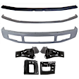 2009 Ford F-350 Super Duty - 7-Piece Kit Front Bumper, RWD, Paint to Match, Includes (1) Bumper, (4) Bumper Bracket, (1) Bumper Trim, and (1) Valance