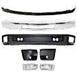 6-Piece Kit Front Bumper Chrome, Includes (1) Bumper, (1) Fog Light, (2) Valance and (2) Bumper End