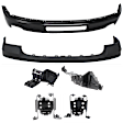 6-Piece Kit, Bumper, Painted Black, Includes (1) Bumper, (4) Bumper Bracket, and (1) Bumper Cover