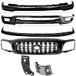 6-Piece Kit, Bumper, Paint to Match, Includes (1) Bumper, (2) Bumper Bracket, (1) Bumper Filler, (1) Grille Assembly, and (1) Valance