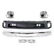 2008 Chevrolet Silverado 2500 HD - 5-Piece Kit Front Bumper, For Models With Fog Lights, Chrome, Includes (1) Bumper, (2) Bumper End, (1) Fog Light, and (1) Valance