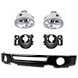 5-Piece Kit, Front Bumper, Paint to Match, Includes (1) Bumper, (2) Fog Light, and (2) Fog Light Bracket