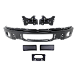 5-Piece Kit Front Bumper Powdercoated Black, Includes (1) Bumper, (2) Bumper Bracket, (1) Bumper Trim and (1) License Plate Bracket