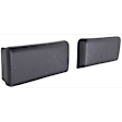 5-Piece Kit Front Bumper Powdercoated Black, Includes (1) Bumper, (2) Bumper Bracket, (1) Bumper Trim and (1) License Plate Bracket