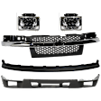 2004-2012 Chevrolet Colorado - 5-Piece Kit Grille Textured Gray, Includes (1) Bumper Cover, (2) Fog Light, (1) Grille Assembly, and (1) Valance