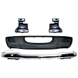 2003 Ford Ranger - 4-Piece Kit Front Bumper, RWD, Chrome, Includes (1) Bumper, (2) Bumper Bracket, and (1) Valance
