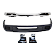 2005 Ford Ranger - 4-Piece Kit Front Bumper, 4WD, Chrome, Standard Cab Pickup, Includes (1) Bumper, (2) Bumper Bracket, and (1) Valance